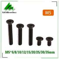 3d printer accessories m5 low profile screws m56810121520253035mm black carbon steel screw