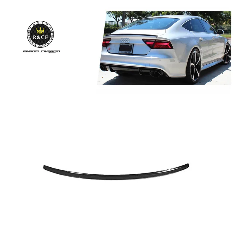 Спойлер для багажника из углеродного волокна A7 S7 RS7 подходит RS7|trunk lip spoiler|trunk spoilerlip
