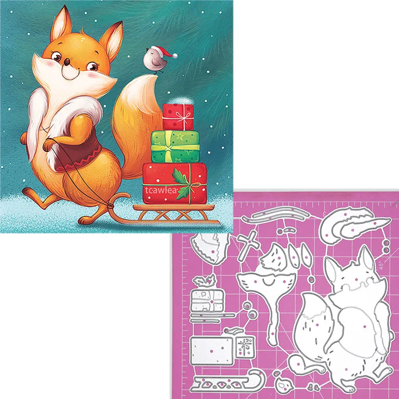 Металлический трафарет с изображением животных птиц и друзей | Дом сад