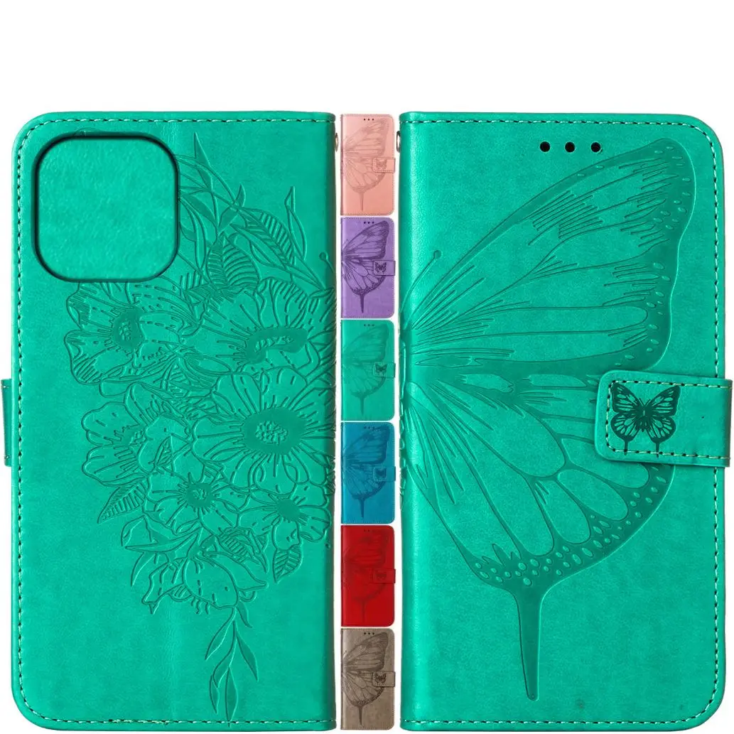 Retro Girl Floral Wallet Case For iPhone 12 2020 11 Pro Bag For apple iPhone SE 2020 6 6S 7 8 Plus XR X XS Max For ipod touch 5