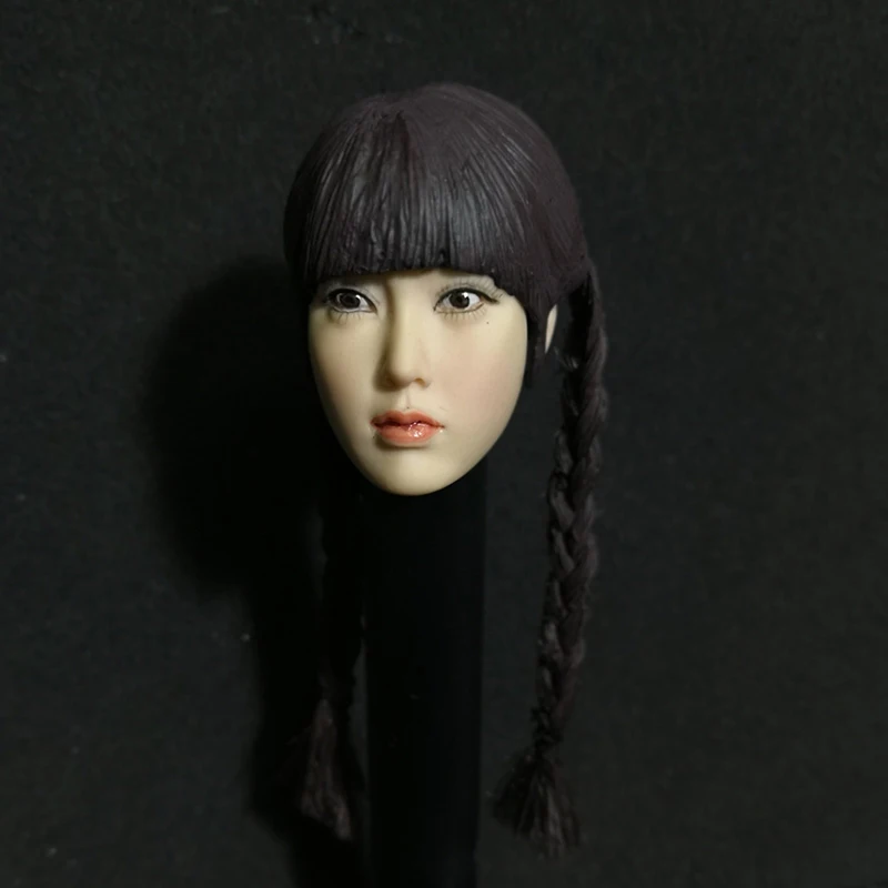 

Коллекция 1/6 года, Корея, Star Lee Min Young Head Sculpt с длинными волосами, для тела экшн-фигурок 12 дюймов