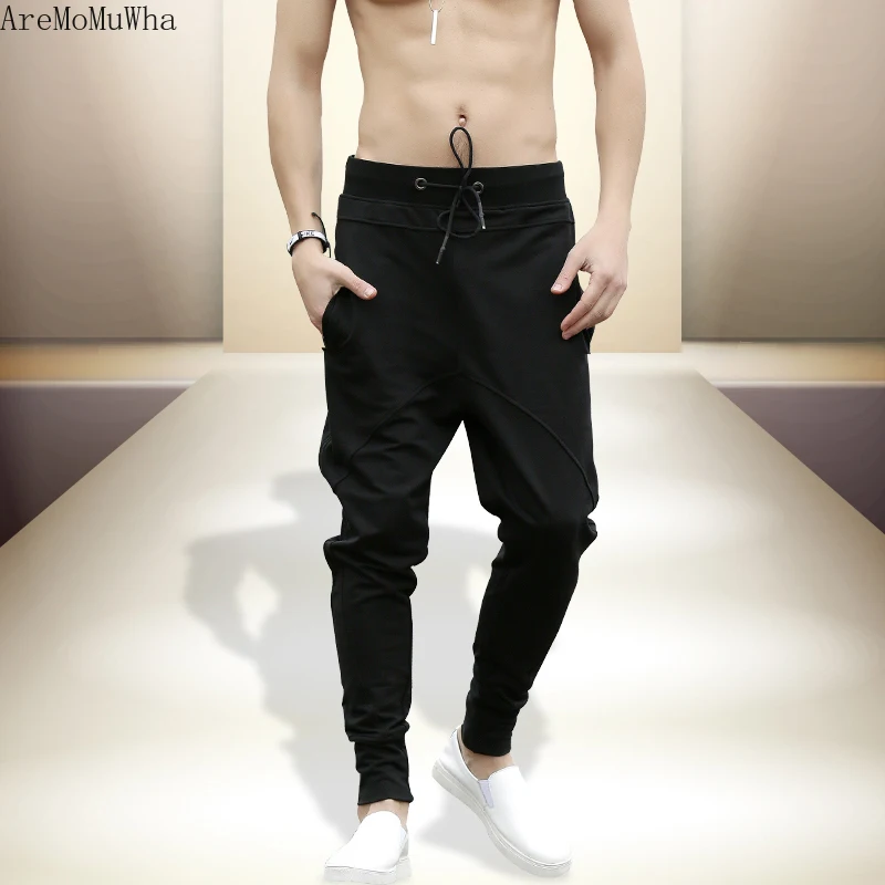 

New Autumn Drawstring Pants Men's Loose Sports and Leisure Knitted Sweat Pants Drawstring Long Pants Men M-3XL Pants Joggers