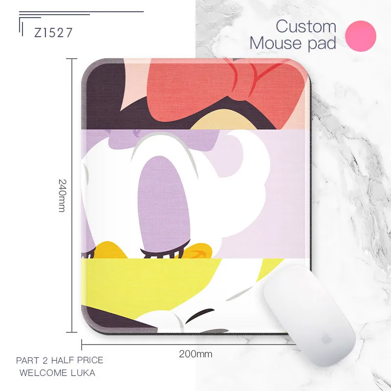 Office Computer Desk Mat Table Keyboard Big Mouse Pad Felt Laptop Cushion Non-slip Gamer Mousepad Mickey Donald Duck | Компьютеры и