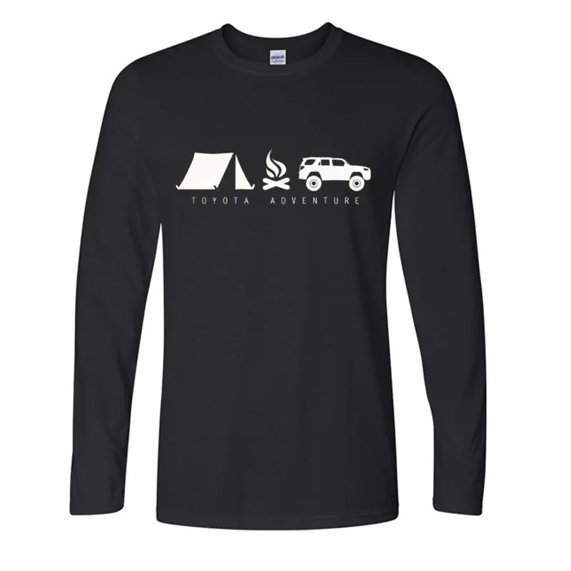 

New Mens O-neck Land Cruiser Off Road Adventure, Graphic Tee, Men'S T-Shirt, Black Color Mens Hot Fashion casual tshirt tees