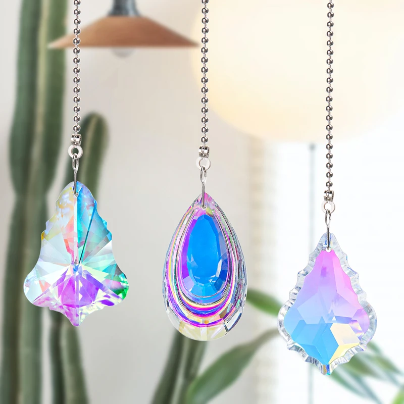 

3 шт., кристаллические призмы в форме радуги для украшения окон