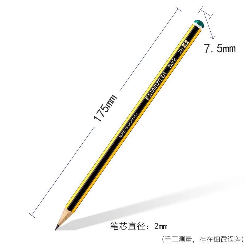 12 шт./компл. Германия STAEDTLER Noris 120 желтая черная бритва красный зеленый оранжевый