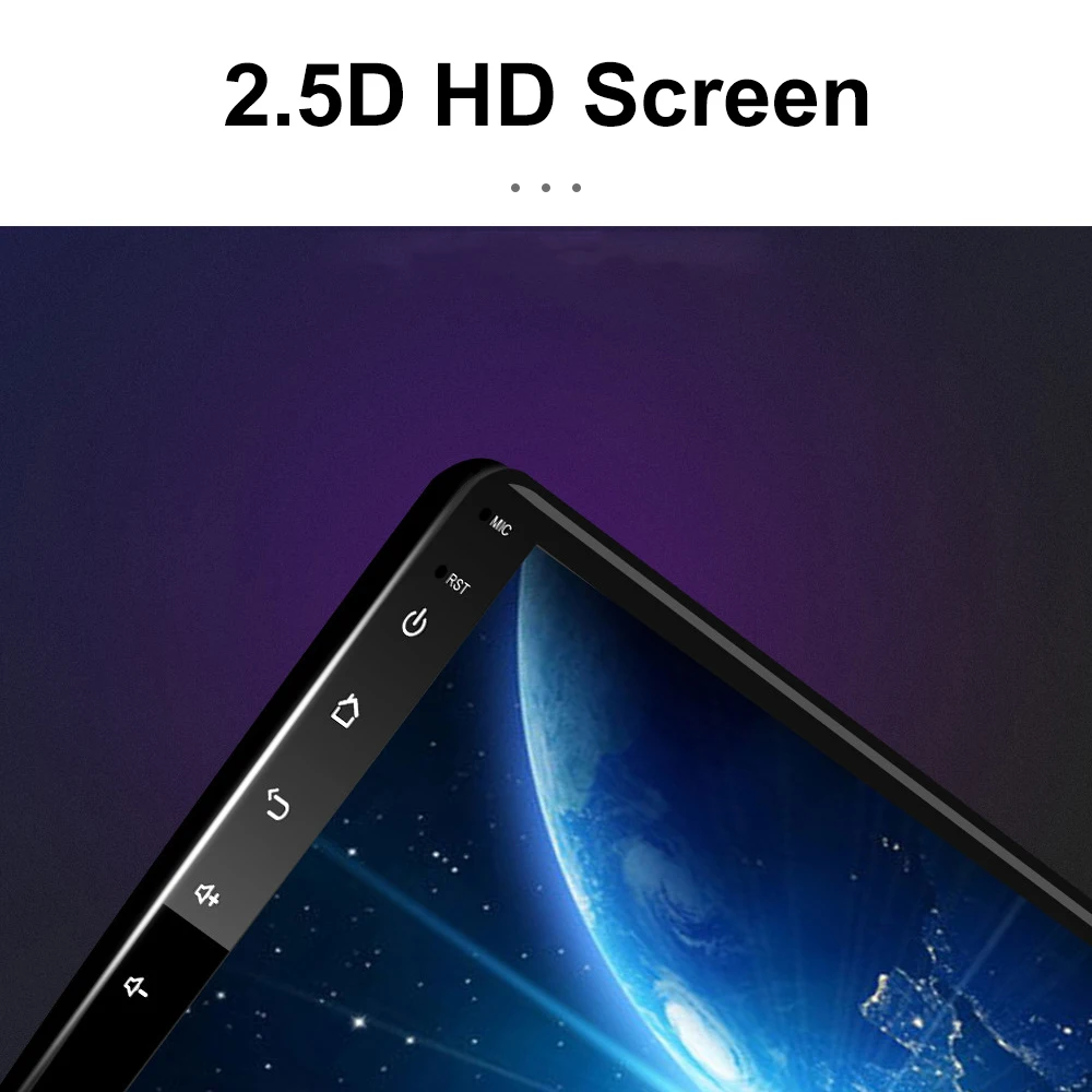 Podofo 2din автомагнитолы " 2.5D экран ISO Android mirrorlink Автомобильный мультимедийный плеер авторадио Bluetooth для универсального автомобиля стерео