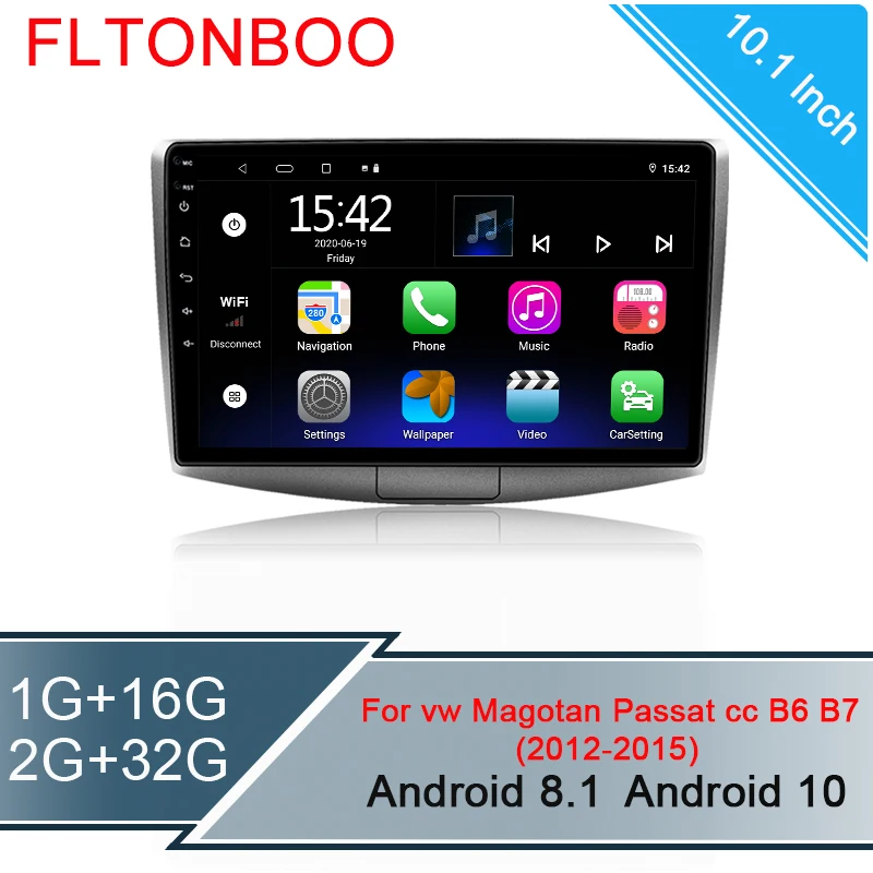 10 1 дюймовый Android автомобильный мультимедийный GPS навигатор радио плеер для Volkswagen