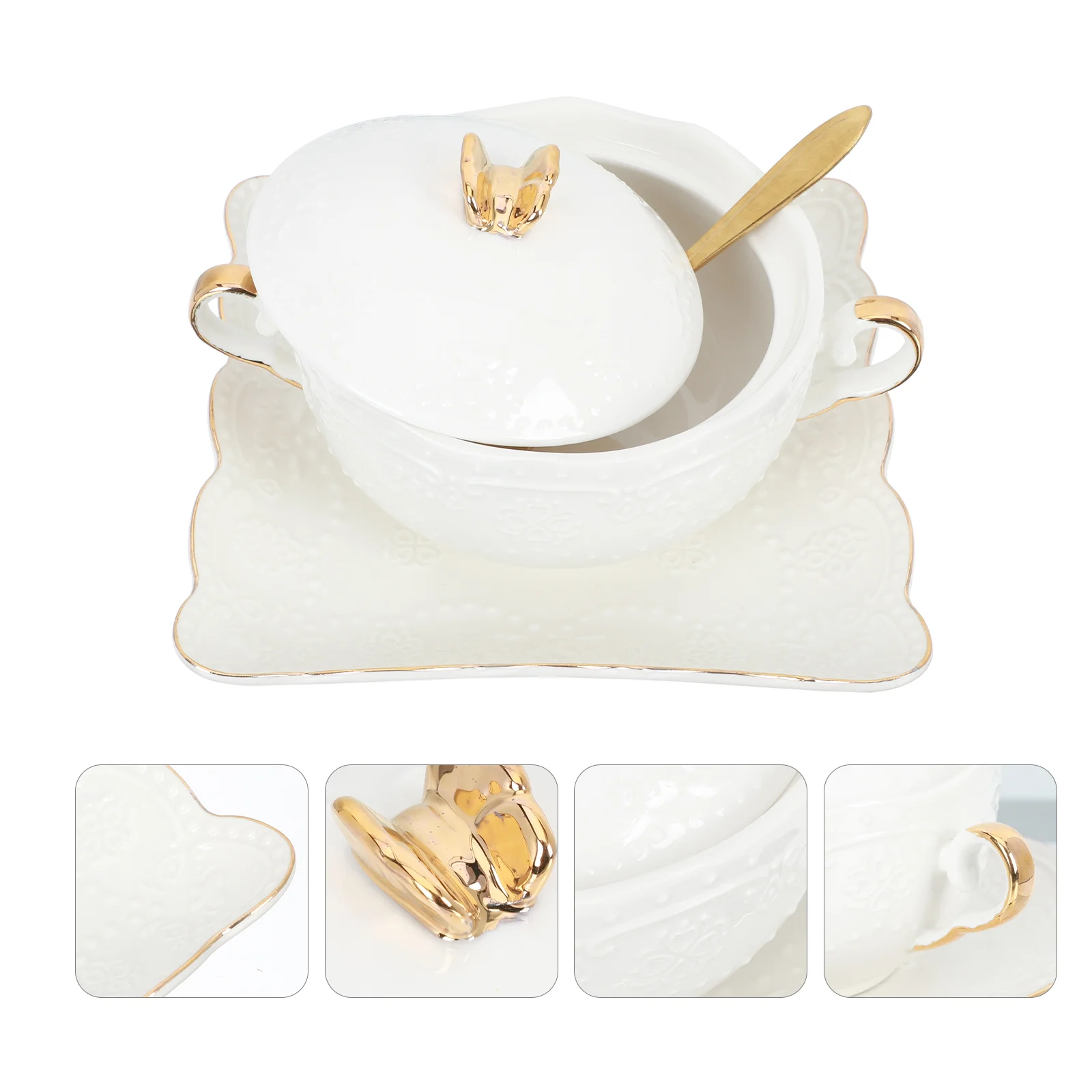 

1 Набор салатницы с ложкой, керамическая миска для десертов и фруктов с ручками, посуда