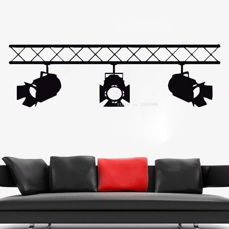 Кино прожектор настенные плёнки украшения офиса режиссера театра Стикеры кино