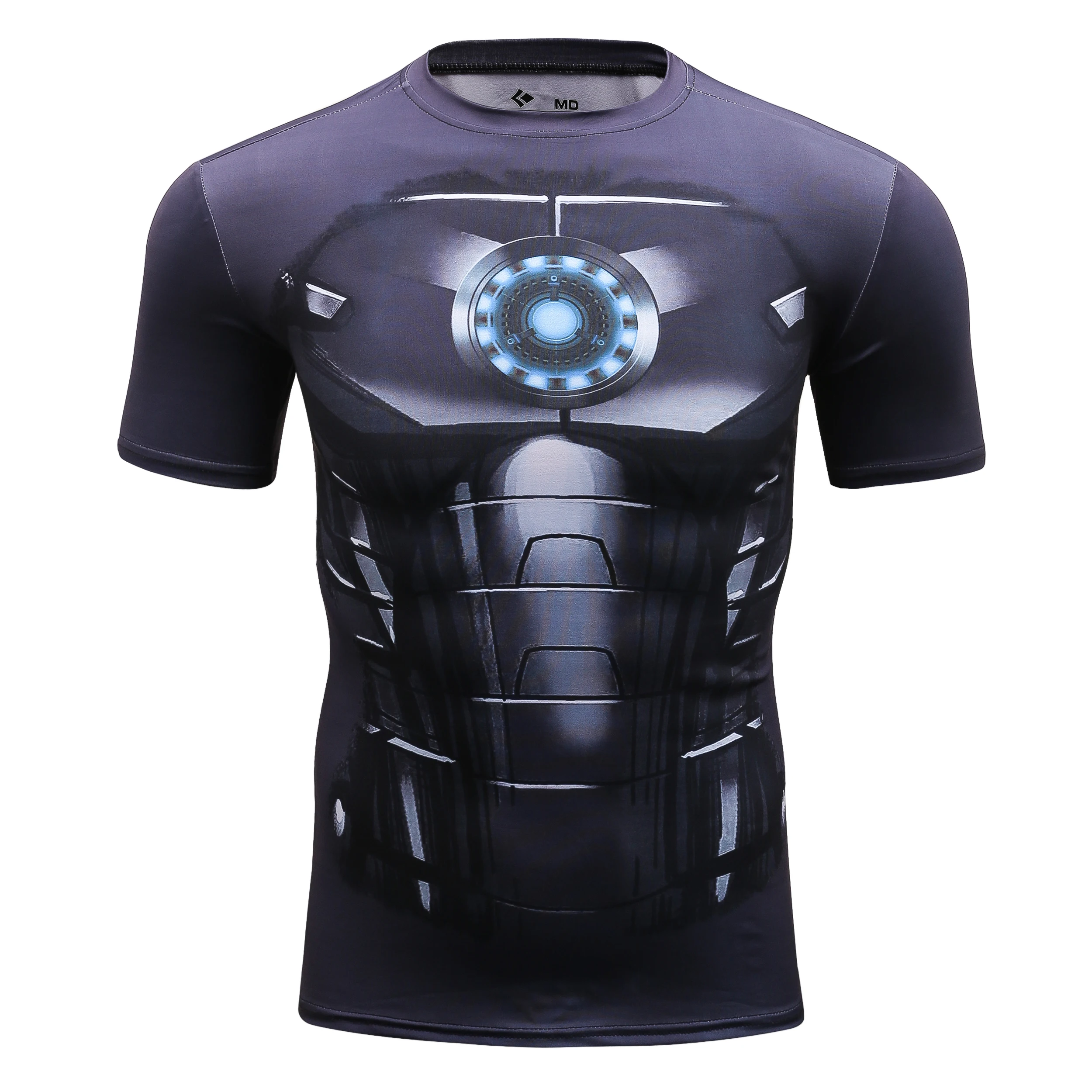 

2021 High Quality Digital Printed Oversized Tops Running Rashguard For Men