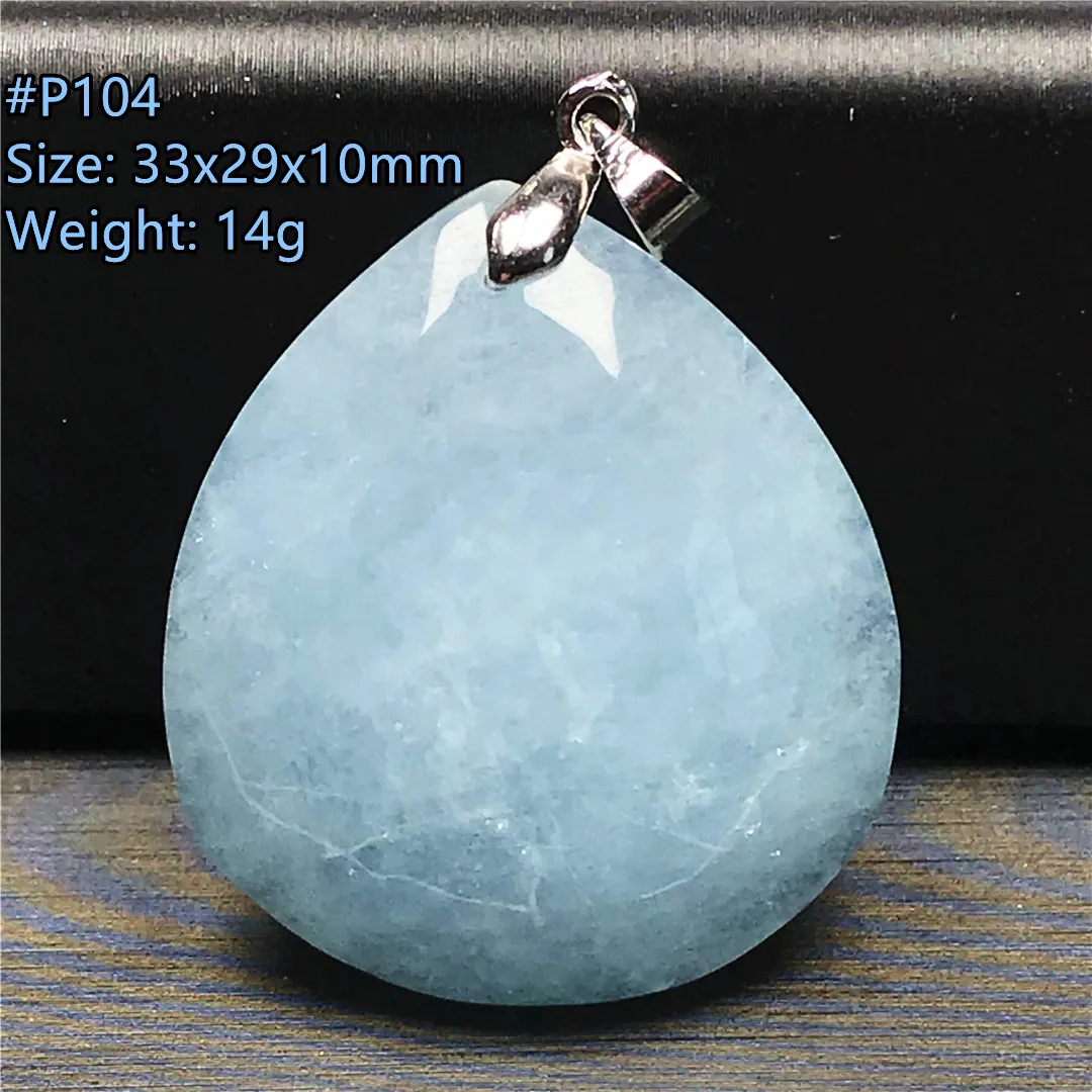 

Подвеска из натурального синего аквамарина для женщин и мужчин, подарочное Ювелирное Украшение с кристаллами разных цветов, 33x29x10 мм, AAAAA