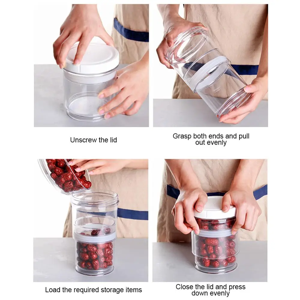 Пластиковый контейнер для хранения хлопьев Кухонный Контейнер зерна и риса