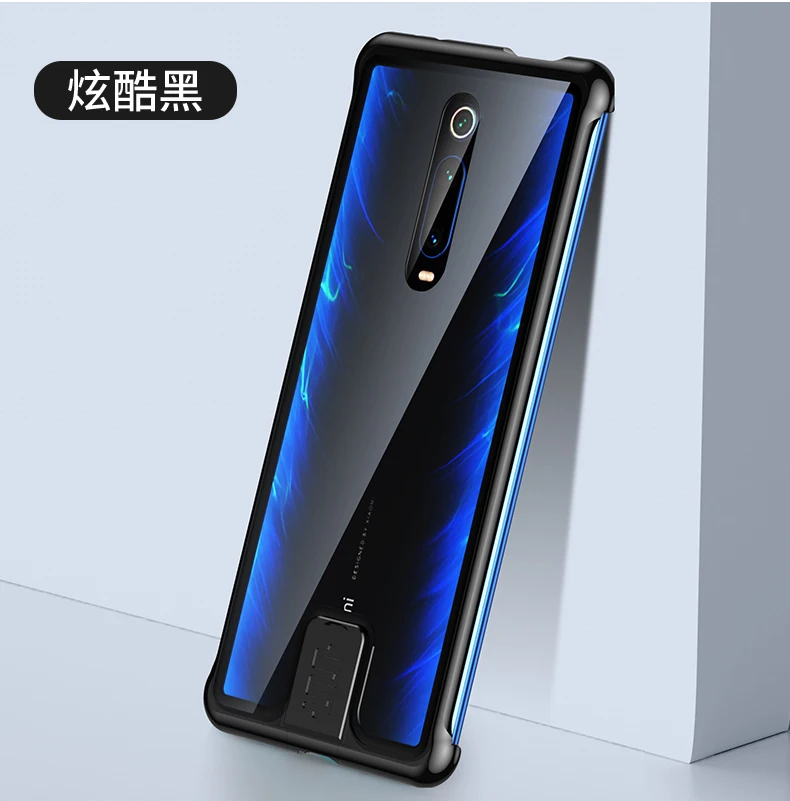 

Shockproof Ultra Thin Clear Case for XIAOMI 9T K20 Pro Luxury Scratch Full Coverage Screen Protection Metal Cover Anti Shell