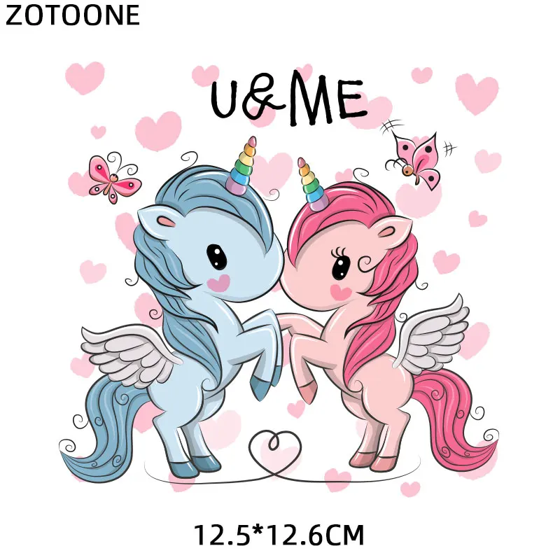 Нашивки с единорогом для самостоятельного нанесения тепла наклейки на одежду
