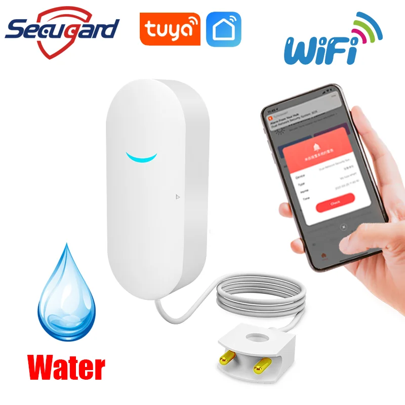 Датчик уровня воды SECUGARD Wi-Fi датчик утечки система безопасности с Push-сообщениями |