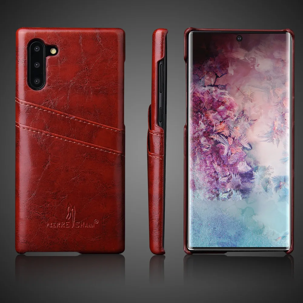 Ретро деловой кожаный чехол для Samsung Galaxy Note10 + S9 S8 S10 Plus 9 8 винтажный защитный |