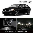 12X белая светодиодсветодиодный лампа для салона автомобиля, комплект для 2007-2013 Volvo C30, купольная лампа для карточки, багажника, бардачка