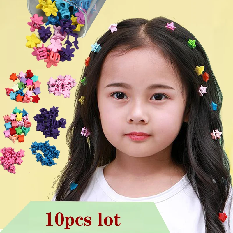 10 шт. зажим для девочек заколки волос милый детский захват маленькая заколка 4