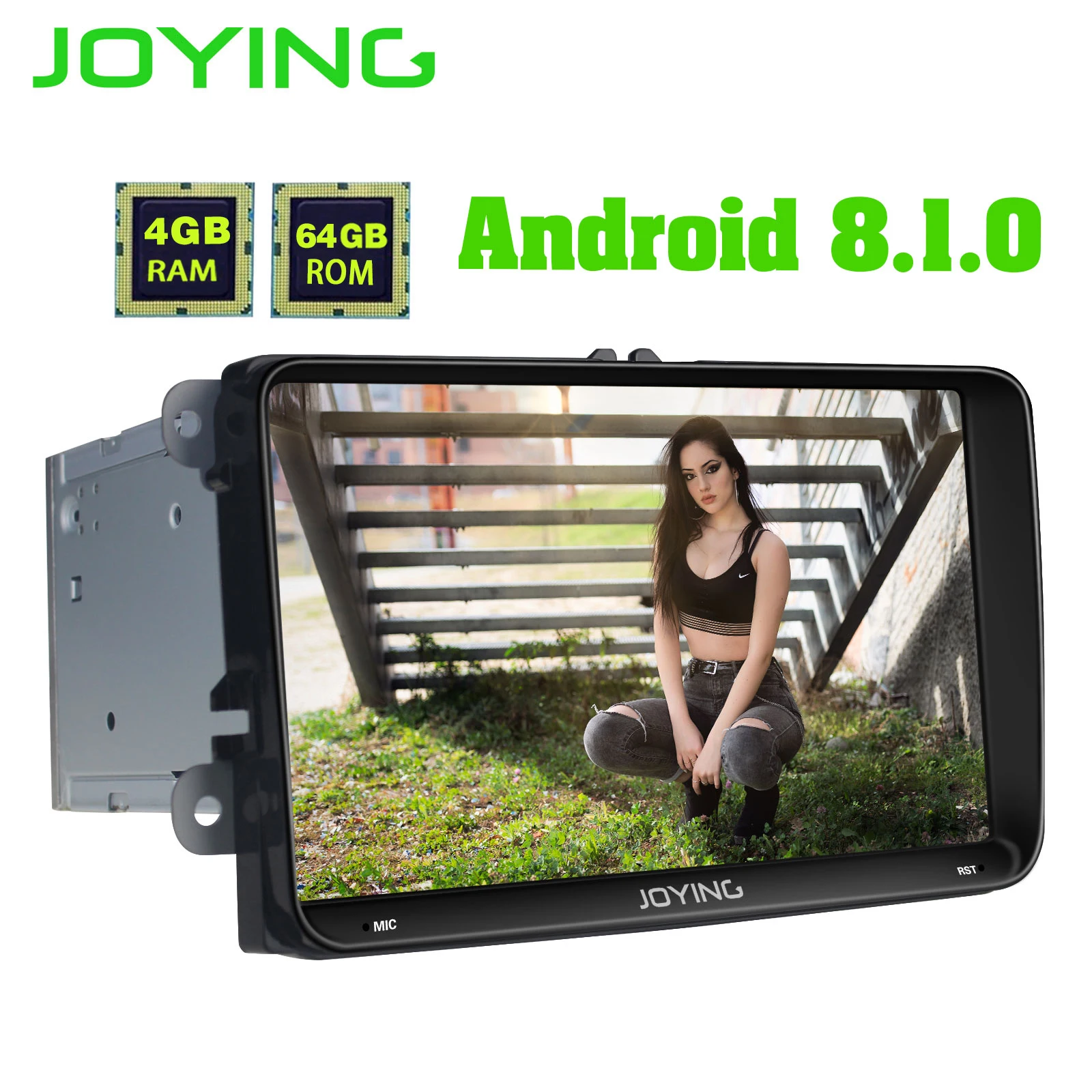 JOYING Intel 4 Гб RAM 64G Android 8 1 автомобильный Радио плеер для VW GOLF 5/6 Polo/Passat/Jetta/Tiguan/Touran GPS