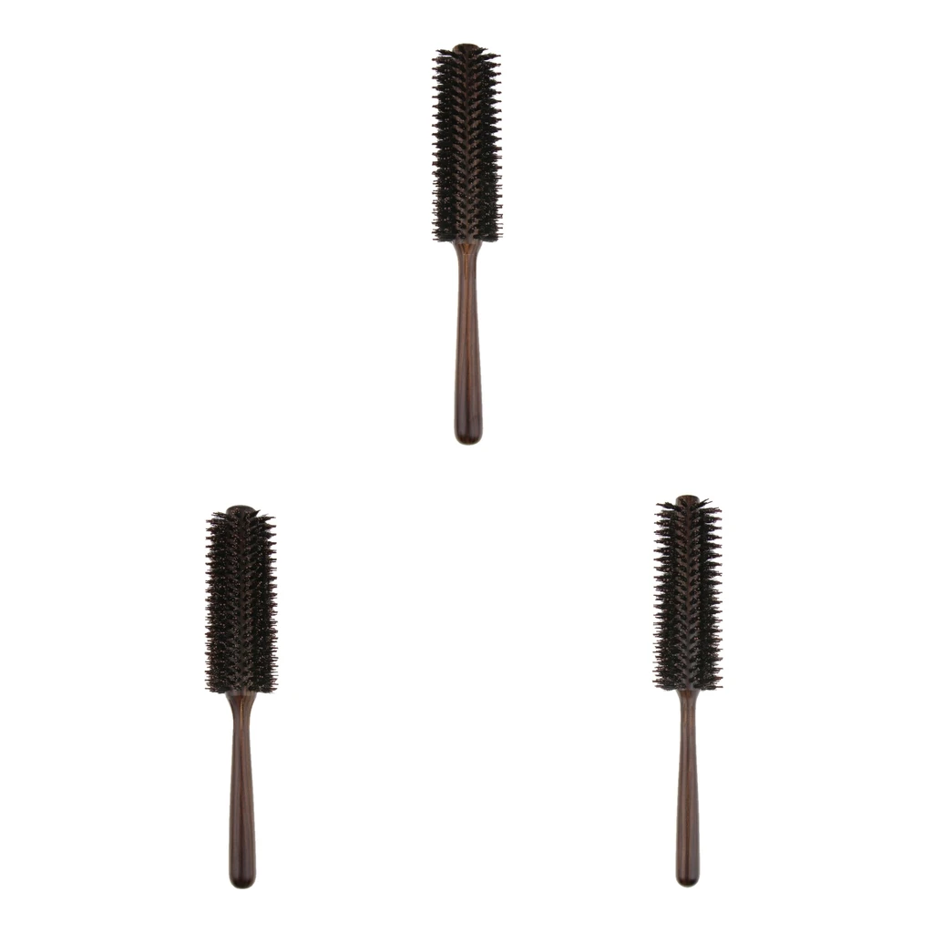 

Hair Care Curl Brush Wood Round Comb Barber Dressing Salon Styling for Women