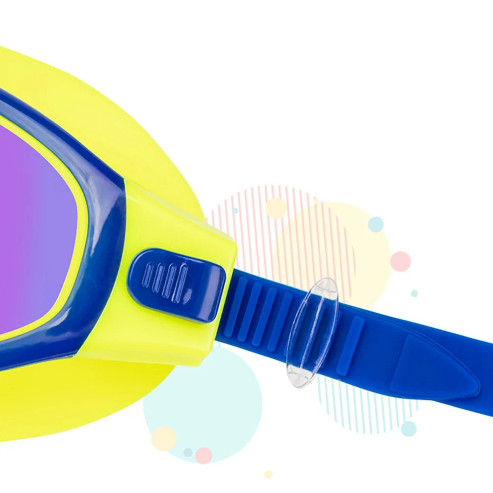

Fashion Professional Child Swimming Goggles Anti-fog Waterproof Kids Goggles Swimming Glasses with Earplug for Children (Plating