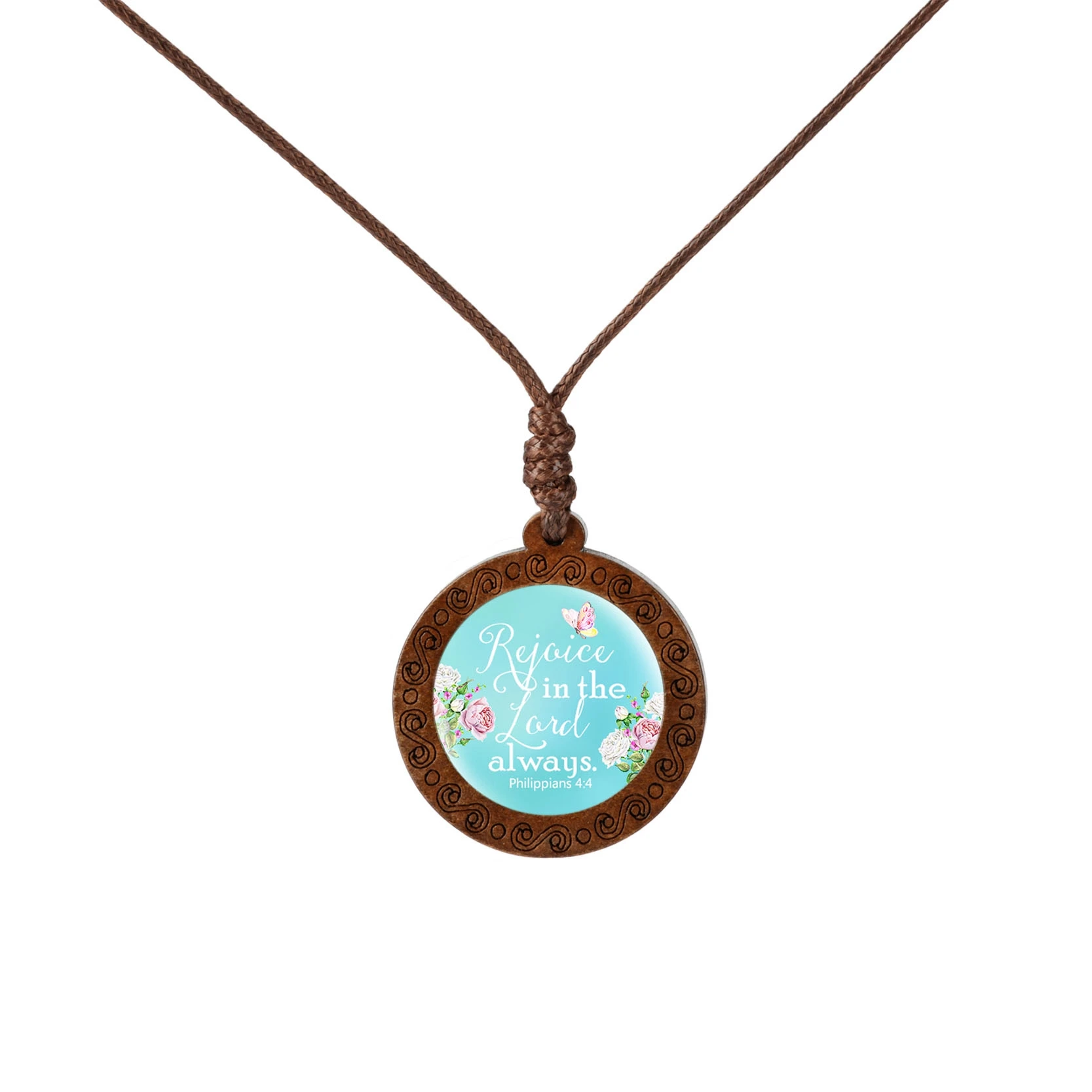 Деревянное ожерелье с подвеской из искусственной кожи|Ожерелья подвеской| |