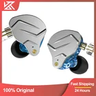 KZ ZSN Pro Наушники-вкладыши 1BA + 1DD гибридные технологии Hifi бас металлические наушники-вкладыши Наушники Спортивное Шумоподавление для ZSX ZAX X