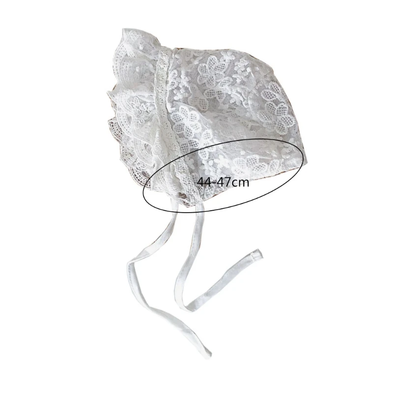 

Newborn Photography Props Sunhat Princess White Hat Lace Flower Sun Hat Cotton Beanie Bonnet Cap for Baby Toddler Infant summer