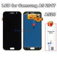 100%ef%bc%85 tested for samsung galaxy a5 2017 a520 a520f a520k lcd display with touch screen assembly replacement aaa tft quality