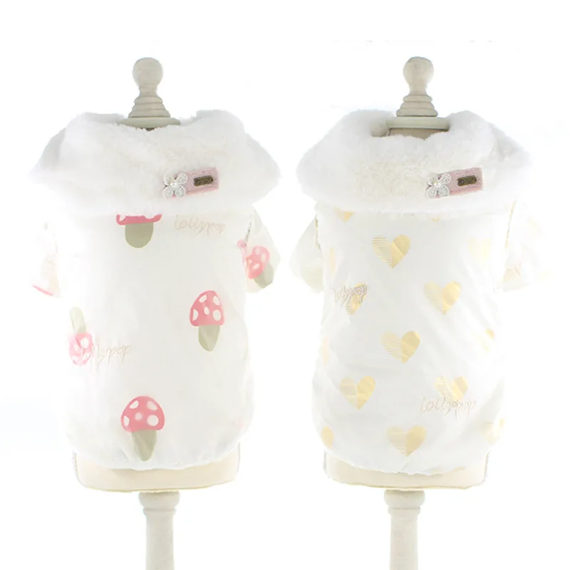 

Dog Jacket Coat Clothes Winter Pet Dog Soft Warm Overcoat Double-Layer Small Puppy Outfit York Maltese Poodle Schnauzer Costume