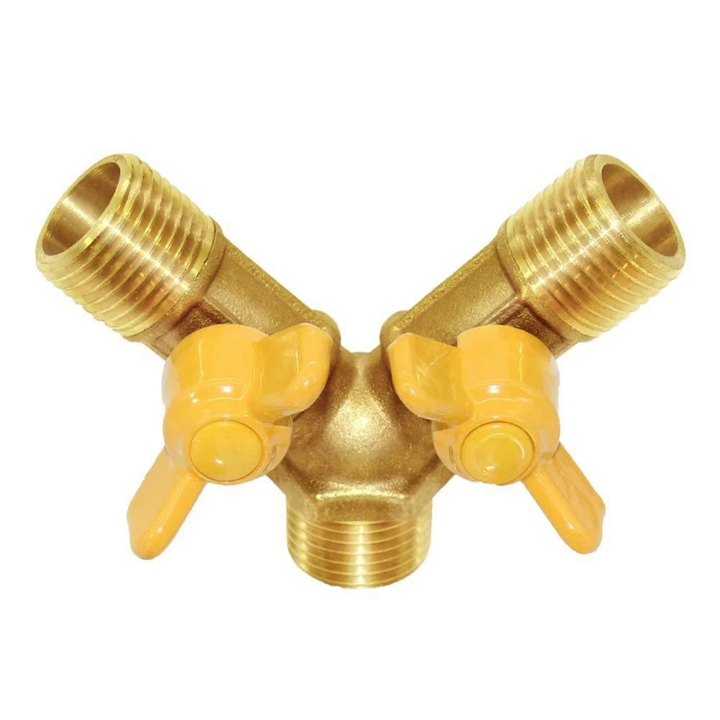 

Brass three-way pipe joint Double switch brass Y-shaped valve Y-shaped gas valve for gas