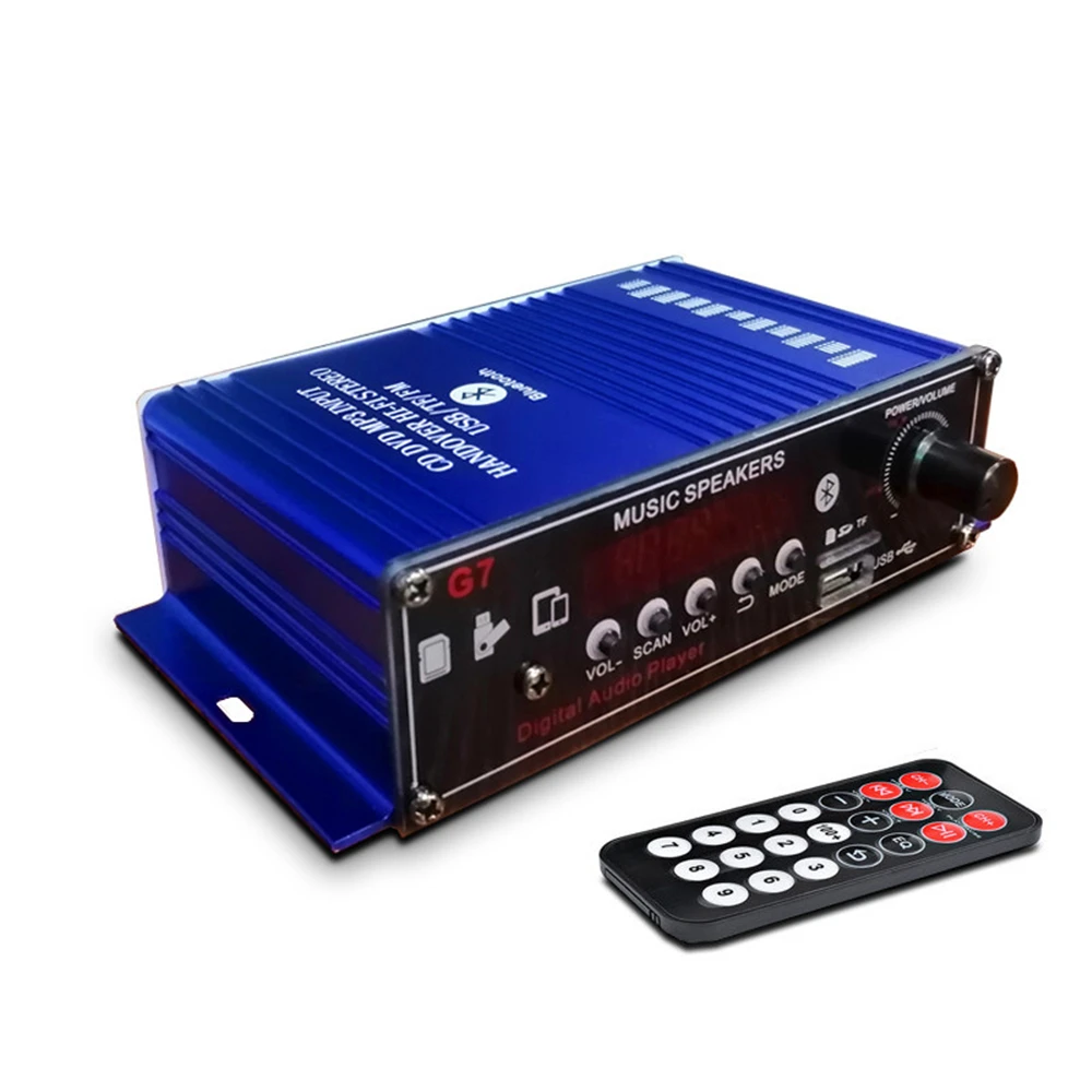 400 Вт Bluetooth 2 0 канальный аудио усилитель мощности HiFi 12 В AV Amp динамик с