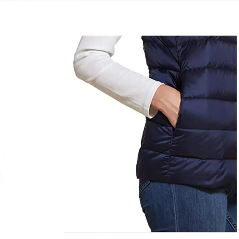 

2021 Spring Autumn Women Fashion Black Glossy Vest Coat Casual Zipper Hooded Sleeveless Waistcoat Warm Short Outwear Tops Female