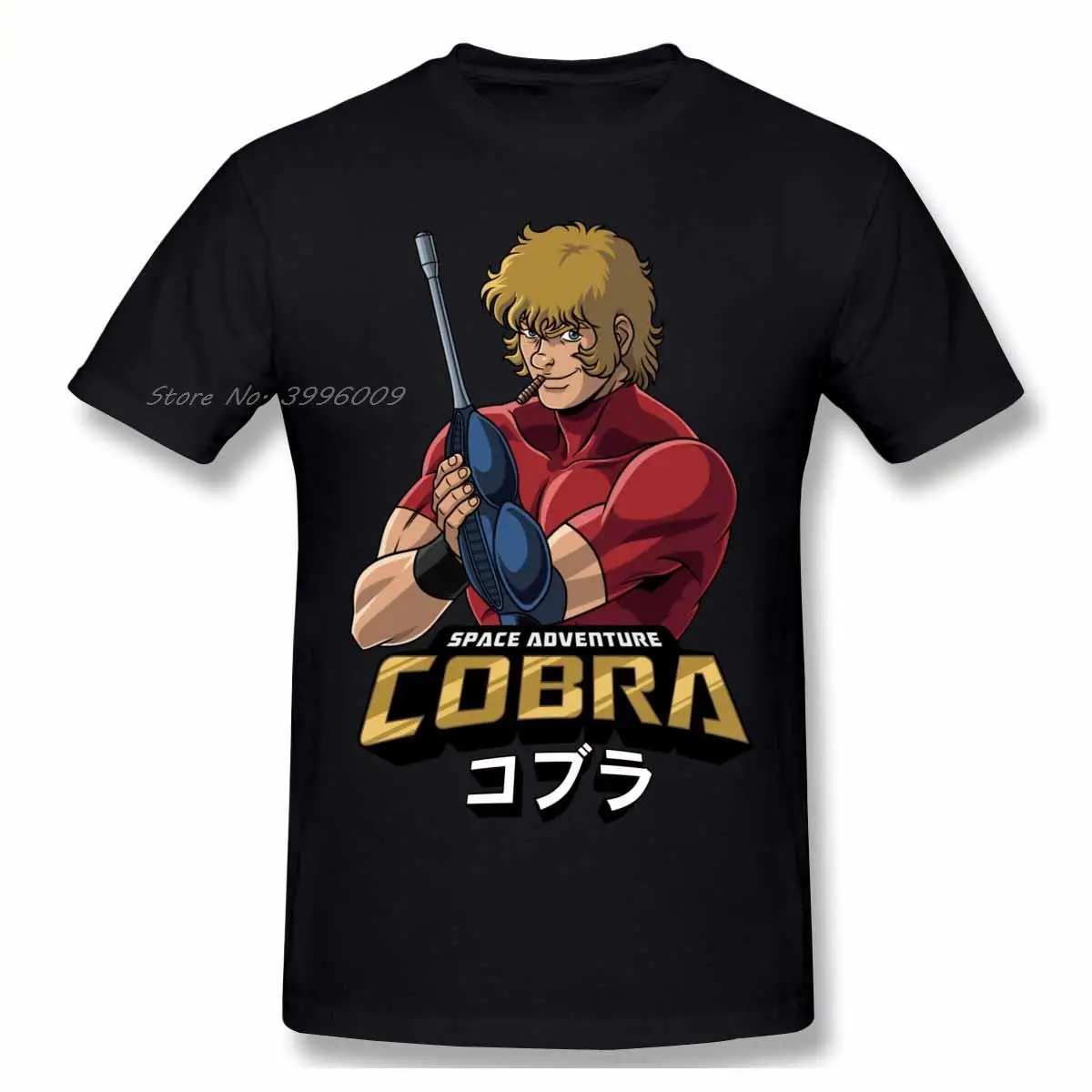 Cobra Space Adventure T-shirt rétro Vintage Manga T-shirt surdimensionné coton ras du cou