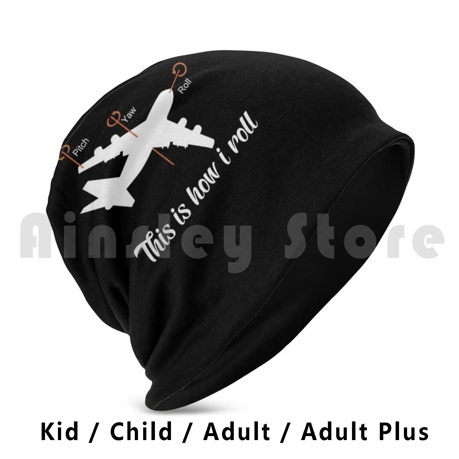 

Aviation Pilots Airplane Gift Idea Beanies Pullover Cap Comfortable Angel Flying Air Aviation Pilot Plane Job