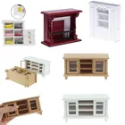 Кукольный домик, миниатюрный, ручной работы, 112 шкал, тумба под ТВ, стол, деревянные игрушки, мебель, кукольный домик