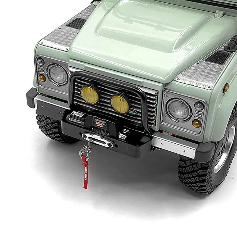 

For RC4WD D90/D110 RC Car Metal Front Bumper With Winch Mount Seat RC Car Shell Upgrade Modification Accessories