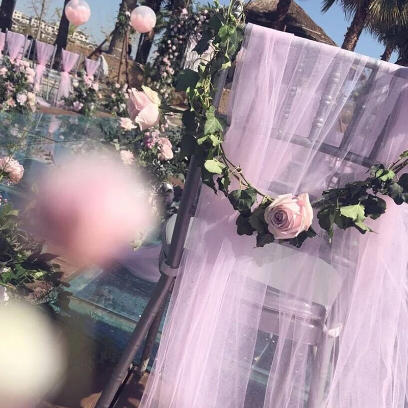 Рулон органзы из прозрачной ткани 72 см * 10 м | Дом и сад