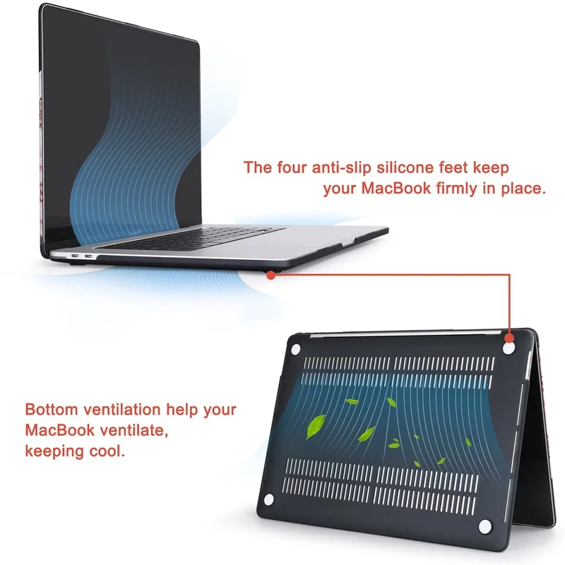 Жесткий чехол MOSISO для ноутбука MacBook Pro 13 15 Touch Bar 2019 A1932 Macbook Air A1466 A1369 Retina 12 |