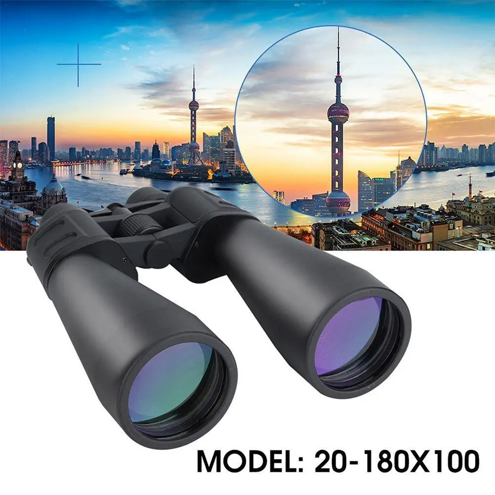 

Low Light Night Vision Telescope Binoculars Outdoor Camp Essential Telescope 20-180x100 High-definition Large Diameter Binocular