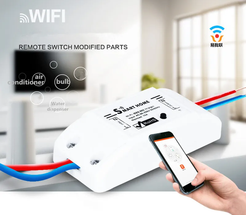 DIYSmart Remote Control Touch Switch Wireless Frequency 50-60 Hz Smart home smart switch Voltage 90v-250v Transmitter Controller |