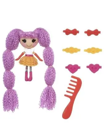 Фиолетовый Новинка, мини-Lalaloopsy, крутые волосы, кукла, модная фигурка, игрушка 8 см, детские игрушки, куклы для девочек, детские рождественские подарки - Цвет: Фиолетовый