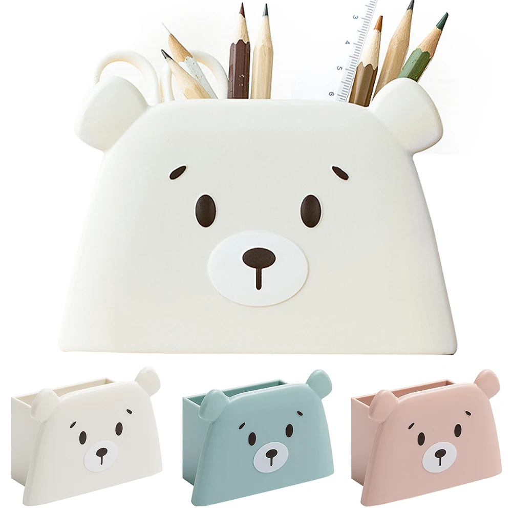 

Bear Shape Pen HolderDesk Office Organizer Storage Holder Desktop Pencil Pen Sundries Box Stationery Office School Pencil Holder