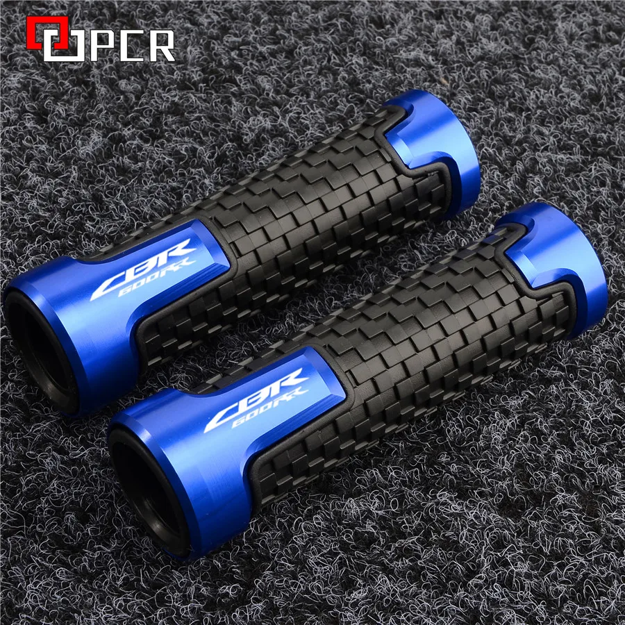 Мотоцикл CNC алюминий + резиновая ручка ручки руль мотоцикла для Honda CBR600RR CBR 600RR 600 RR