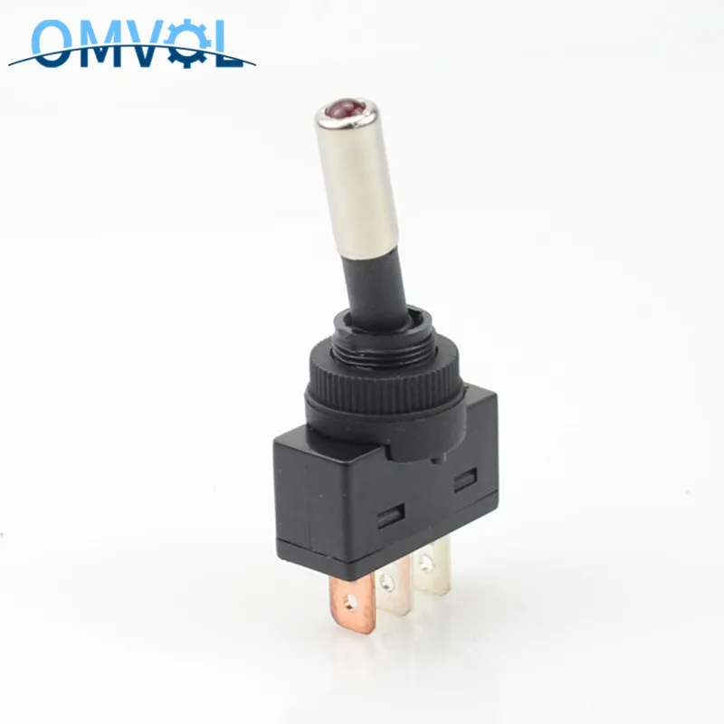 1 шт. 12 В 20 А Автомобильный светодиодный тумблер с переключателем света 3