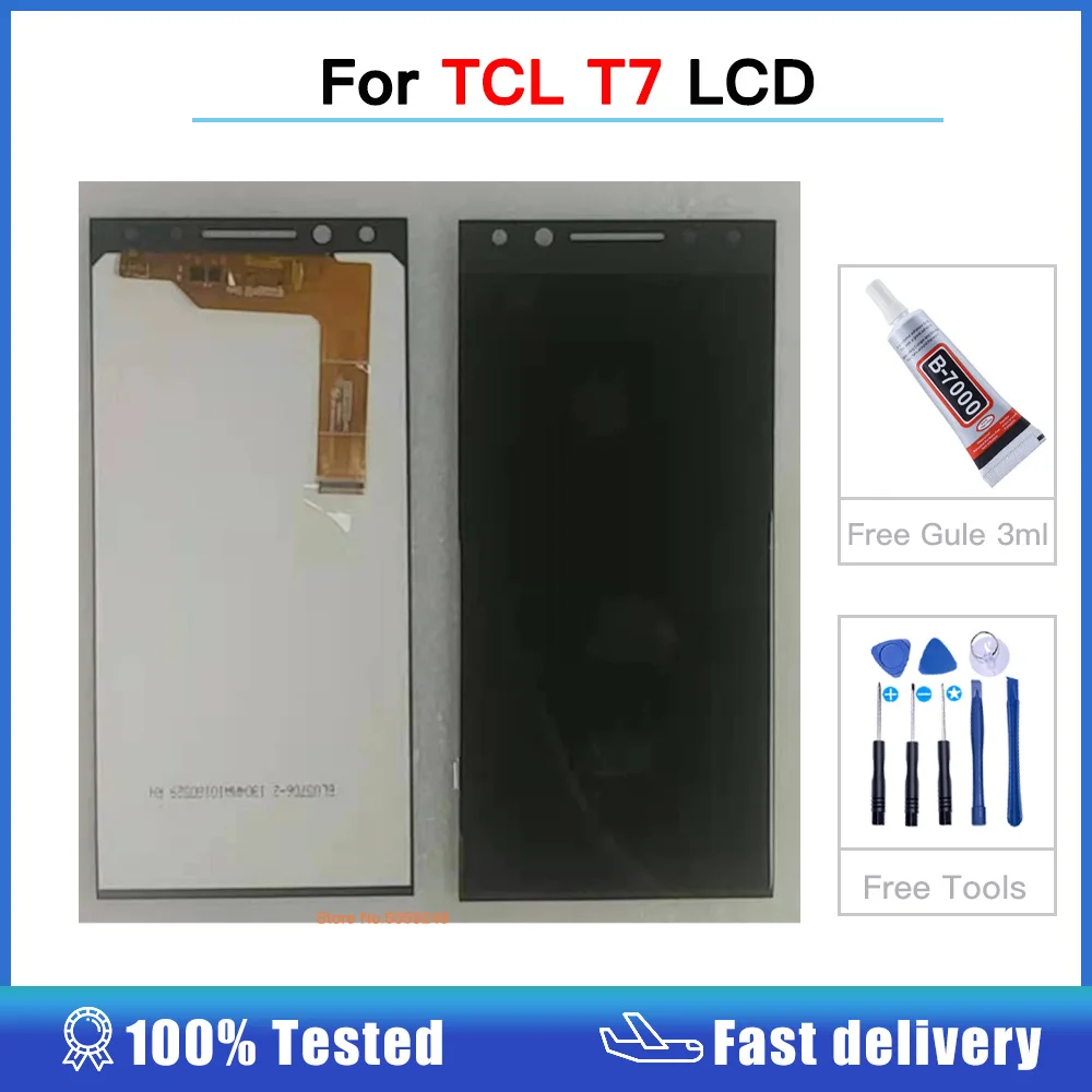 Pantalla LCD probada por 100% para TCL T7, montaje de digitalizador de Pantalla de Panel t&aacute;ctil para TCL T7, Pantalla LCD de alta calidad-2