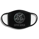 Черная металлическая маска димму боргир пентаграмма, сатаническая симфоническая лента, 100% хлопок