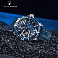 pagani design 2021 new casual simple men mechanical watch sapphire glass waterproof quality nylon leather automatic watch reloj