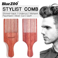 bluezoo amomo wooden environmental protection big back shape broadsword big tooth comb large shovel oil headwear comb